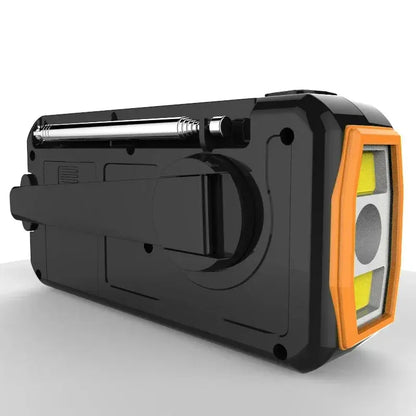 Multifunctional Hand Crank Solar USB Charging FM AM SW Radios Emergency LED Flashlight Torch 4000mAh Power for Camping nödstrøm.dk