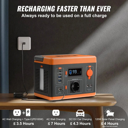 VEVOR Power Station 296Wh 300W din powerbank til alt nödstrøm.dk